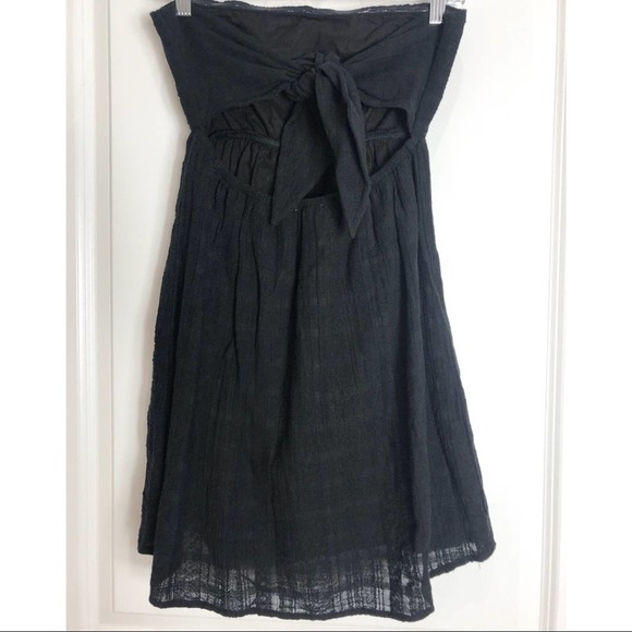 Socialite Strapless Dress Womens Strapless Tie Back Dress Black Extra Small NWOT - Picture 4 of 4